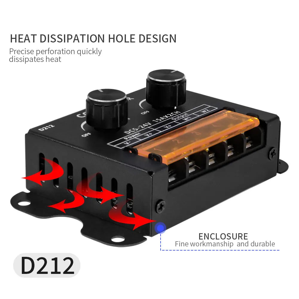 amplificateur audio contrôleur led 24v 30a 720w noir moderne certifications ccc fcc rohs ul