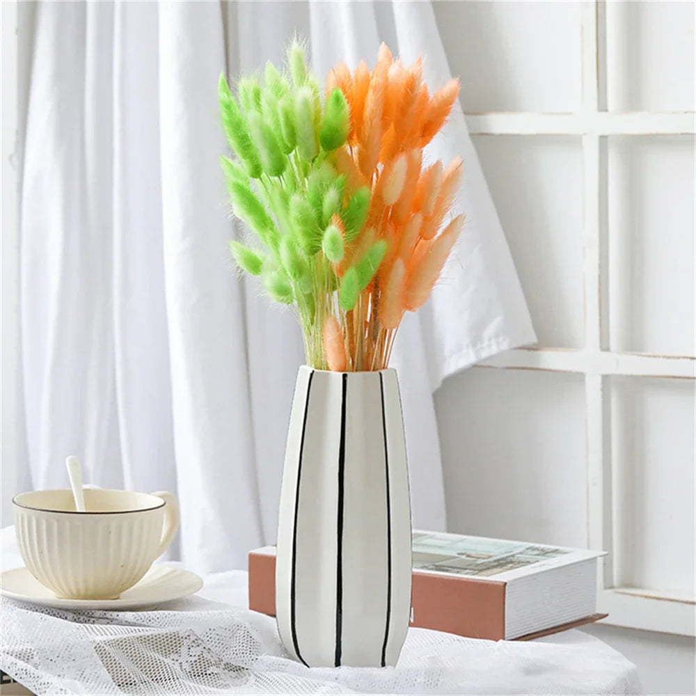 décoration intérieure plumes orange noir bouquets feuilles naturelles rustiques 60 pièces decoration table fêtes