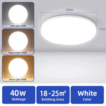 plafonnier led moderne blanc rond ultra mince éclairage quotidien surface opaques vis câbles électriques
