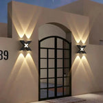 applique murale led noir contemporaine 4w 6w 7w interrupteur bouton geometrique simple
