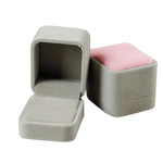 boîtes bijoux velours classique portable organisateur colliers bagues boucles d'oreille assortiment couleurs différentes