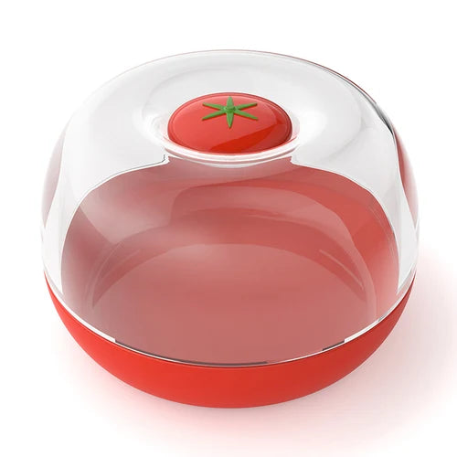 boîte conservation alimentaire moderne transparente poignée fruit rouge vert jaune onion tomato lemon garlic