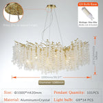 suspension lumineuse blanc doré translucides branches modernes chambre salon étude