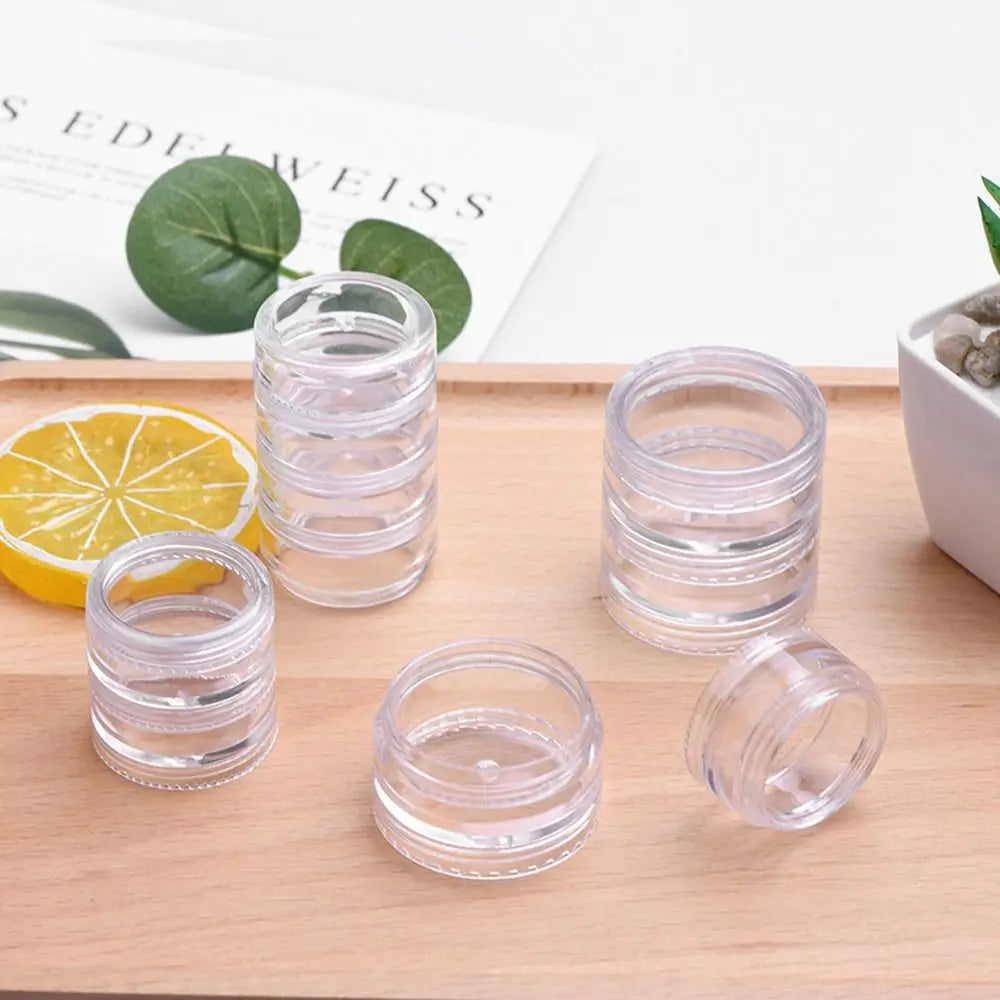 boîte rangement pot crème transparent moderne sans fixation 5g 18mm 31mm