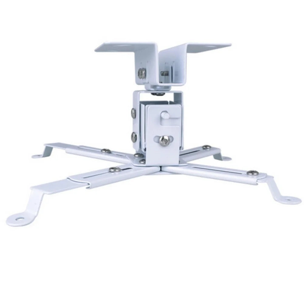 support projecteur mural noir blanc structure métallique simple industriel plaque fixation bras articulé