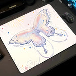 tapis souris waterproof moderne blanc rose bleu noir coeurs points