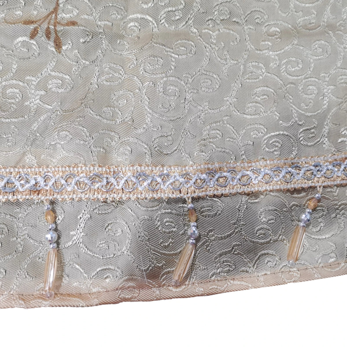 rideau maison floral marron violet translucide jacquard ornements complexesDecoration chambre salon