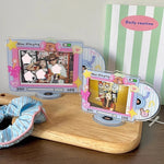 cadre photo transparent kpop coeurs papillons now playing angel puppy mignon rétro