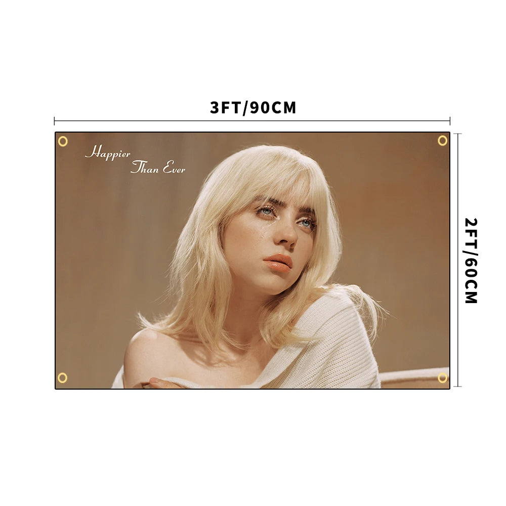 tapisserie moderne portrait homme cheveux blond pull blanc tapisserie accrochée beige clair