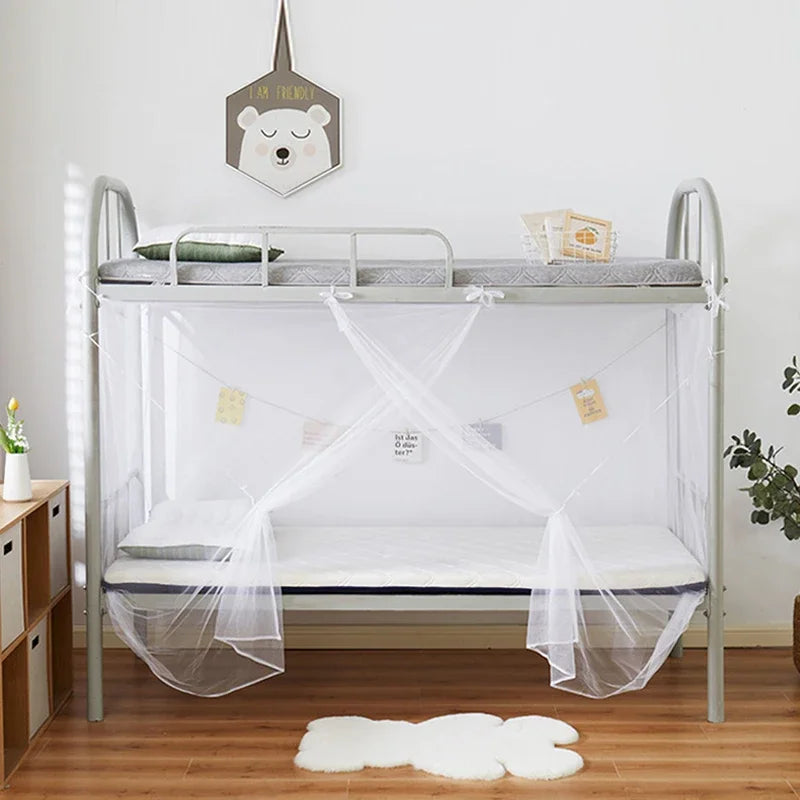 filet anti moustiques blanc maille hexagonale polyester traité insecticide moderne lit chambre coucher
