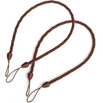 corde rideaux marron tressée moderne opacité fixations accessoire voilure coton pratique facile'utilisation chambre salon