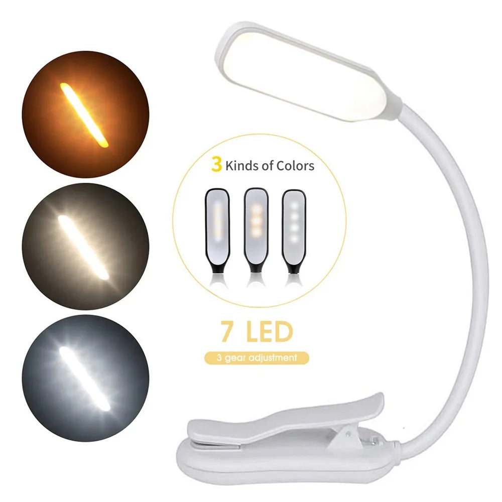 lampe lecture flexible rechargeable led noir pince moderne minimaliste cable usb chargeur