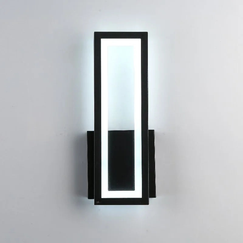 applique murale moderne blanc doré noir rectangulaire ovale sans fil led eyelets chambre salon