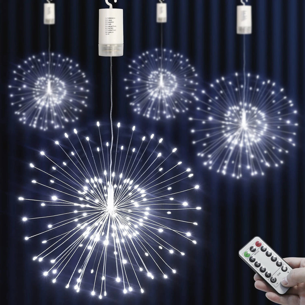 guirlande lumineuse dorée blanc moderne 150 led 200 led télécommande