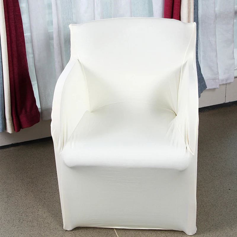 housses chaise mariage polyester extensibles chaises banquet plage contemporaines adhésives blanches rouges noires unies