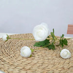 bouquet fleurs artificielles modernes rose blanc jaune bleu rouge intérieur mariage fête