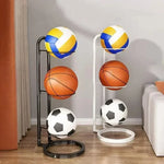 support balles sportives moderne noir blanc motifs basketball football volley ball métal acier carbone