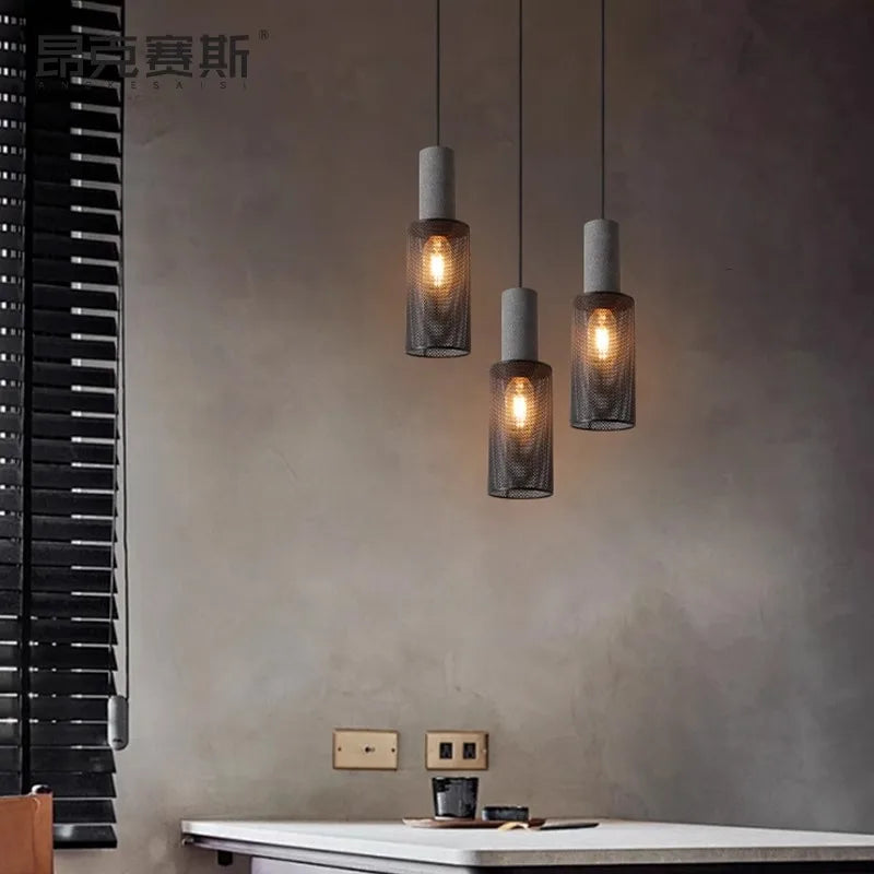 lampe suspendue moderne minimaliste blanc noir doré pendentif câble salon chambre étude