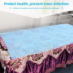 draps jetables tissu texturé rose blanc bleu 80x180cm salon beauté tatouage microblading