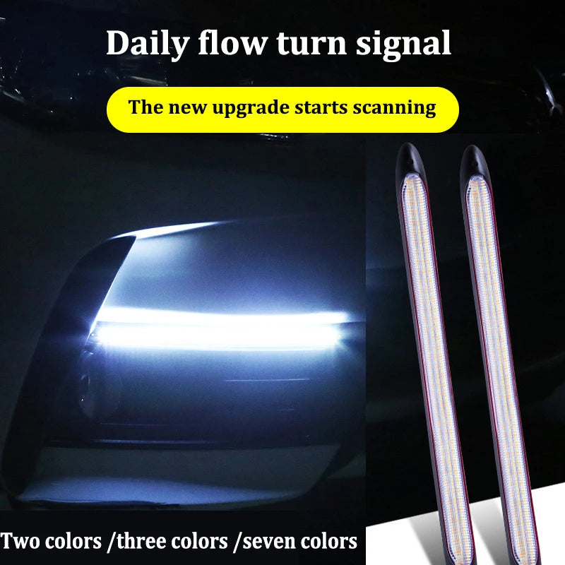 feux jour led blanc jaune bleu signalisation vis connecteur moderne étanche 12v