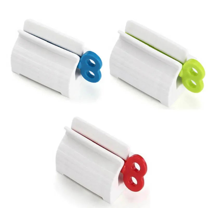 support mural blanc rouge bleu vert tube dentifrice moderne pratique salle bain organisateur anti