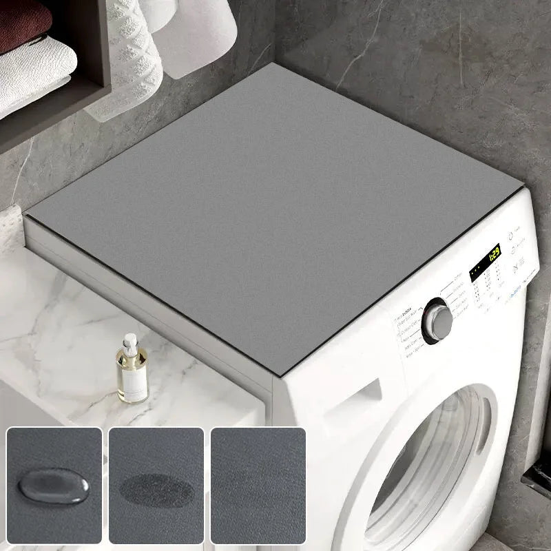 couvre laveuse gris moderne protection anti poussière absorbante 40cm 30cm