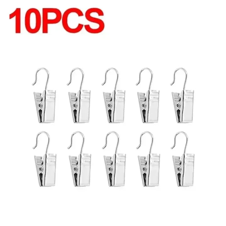 pinces alligator argentées clips métalliques robustes rideaux 100 pièces