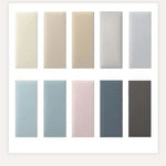 tête lit moderne rectangle stickers adhésifs 20x40cm 20x50cm bleu clair rose pâle