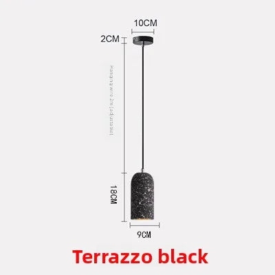 Suspension lumineuse moderne minimaliste texturée gris noir bleu rose blanc opacité câble noir LED