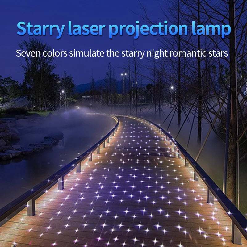 projecteur étoile dynamique laser ambiant extérieur rotation couleur étoiles moderne minimaliste pieds support