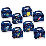 boîtes bonbons système solaire planètes astronautes sacs cadeaux enfants anniversaire noël mariage illustration