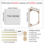 cadres bois peintures moderne barres ruban adhésif inserts pinces kit crochets