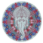 serviette plage ronde motif mandala boho chic coton polyester décorative grande plage été