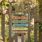 panneau decoratif mural bois floral oiseaux classique rustique jardin familial vert beige bleuclair jauneclair