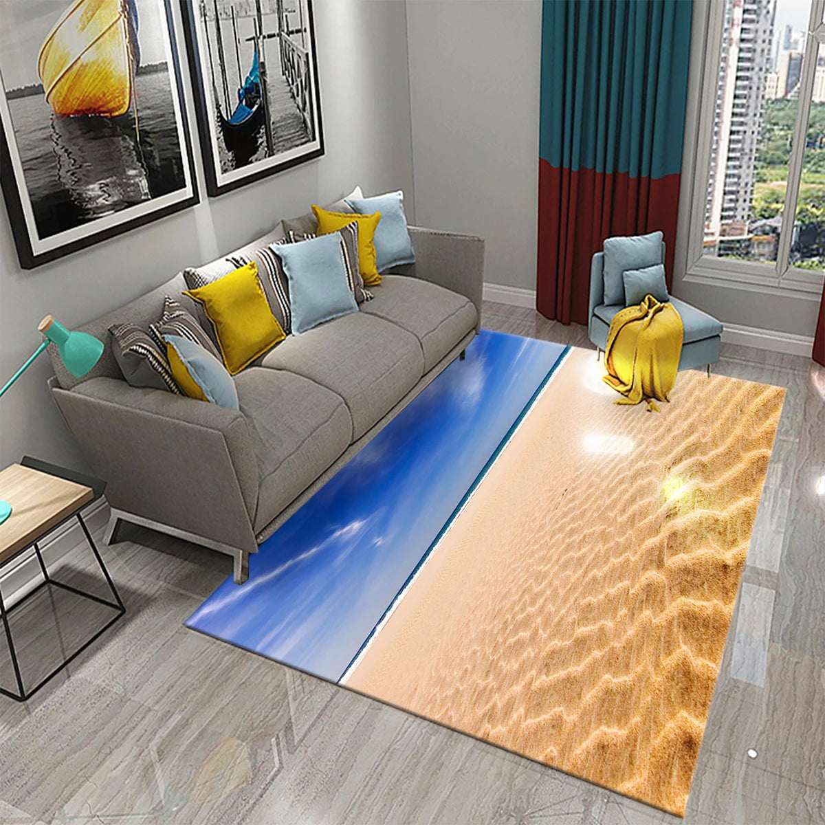 Tapis entrée décoration bord de mer