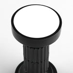 support fixation vis noir bagues rayures modernes anti secouement téléscopique adjustable matériaux attaches auto