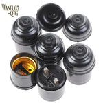 adaptateur ampoule E27 noir moderne vis fixation 35mm 55mm 32mm diamètre