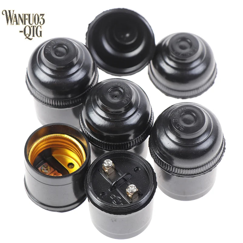 adaptateur ampoule E27 noir moderne vis fixation 35mm 55mm 32mm diamètre