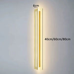 lampe murale led moderne gris or blanc noir 40cm 60cm 80cm éclairage quotidien