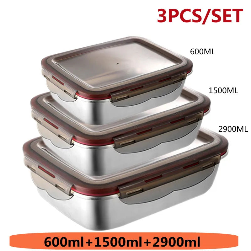 boîtes repas argentées clips rouges étanches micro ondes thermiques isolation moderne