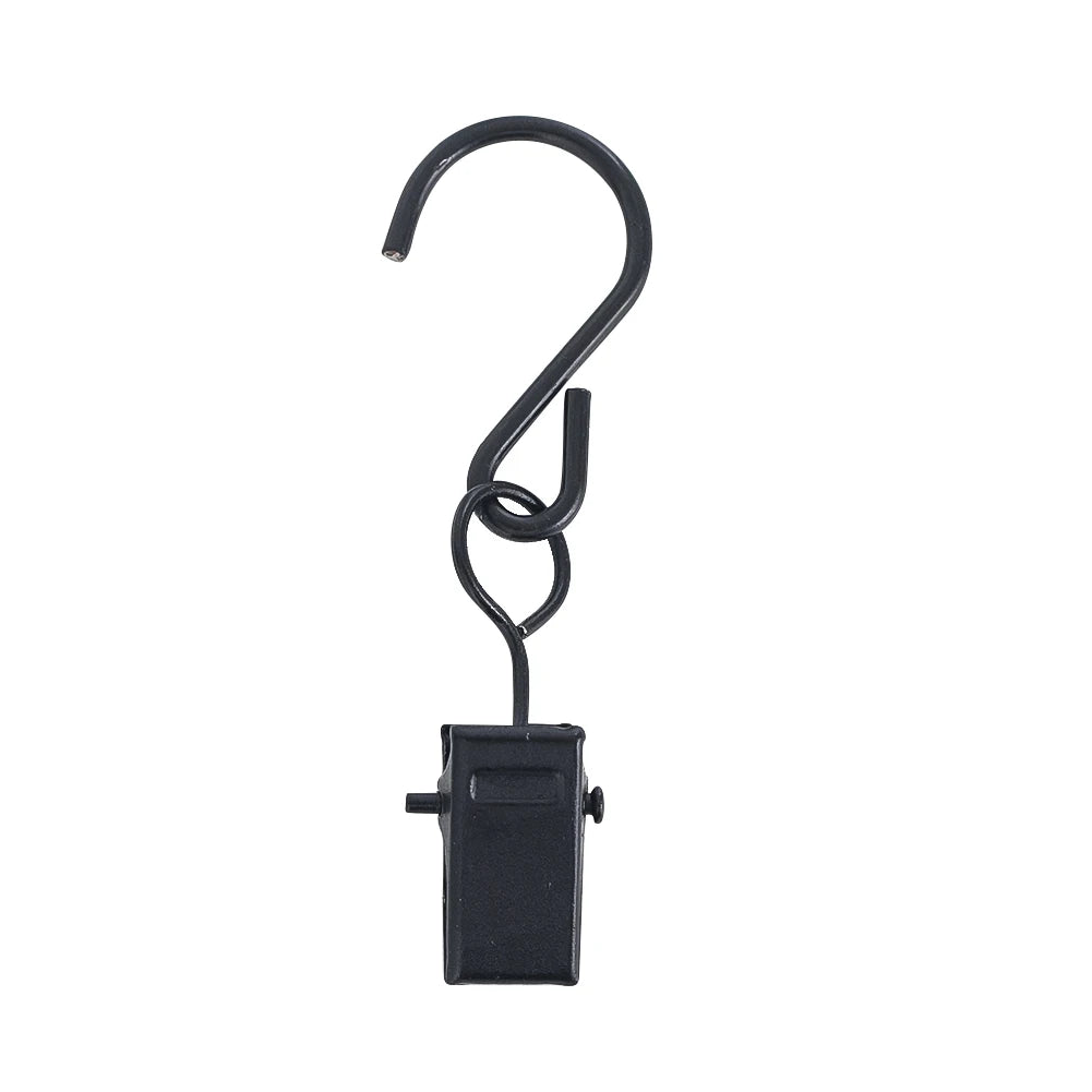 clips suspension noir argenté moderne 10 pièces métal sans motif opacité