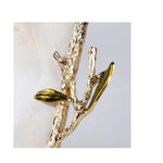 cadre photo or olivier feuilles naturel moderne decoration murale branches texturées verte