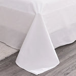 drap plat blanc minimaliste moderne 120x230 150x230 180x230 220x230 250x230 deux taies d'oreiller