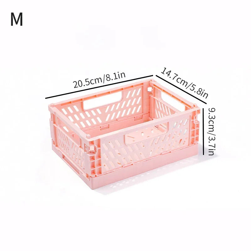 panier rangement pliable plastique perforé maison organisateur moderne