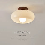 lampe moderne marron clair minimaliste éclairage quotidien bois verre ampoules led autonome