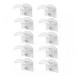 supports stockage murals adhésifs casquettes rouges noires brodées minimalistes 10 pièces