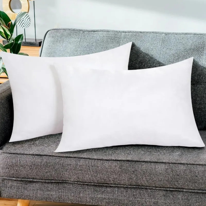 coussin rectangulaire blanc moelleux 30x50cm 45x45cm 50x50cm oreiller siège moderne fixation garnissage