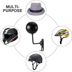 support mural casque moto vis rotation 180 double crochet acier inoxydable moderne