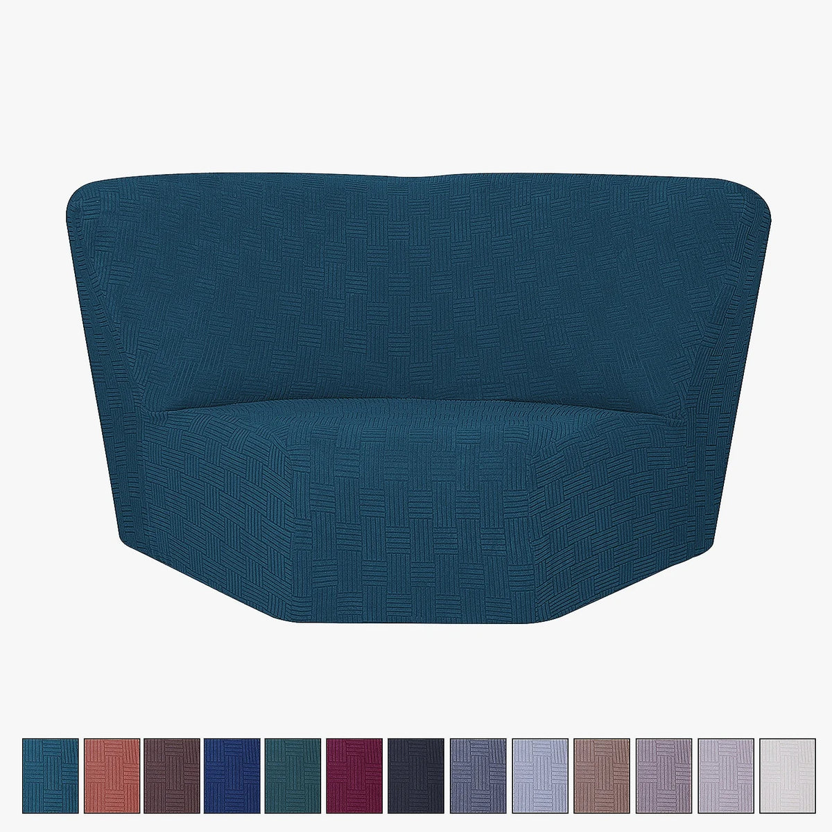 couvre siege angle marron rayures horizontales moderne elastique adhésif polyester jacquard machine linge automne