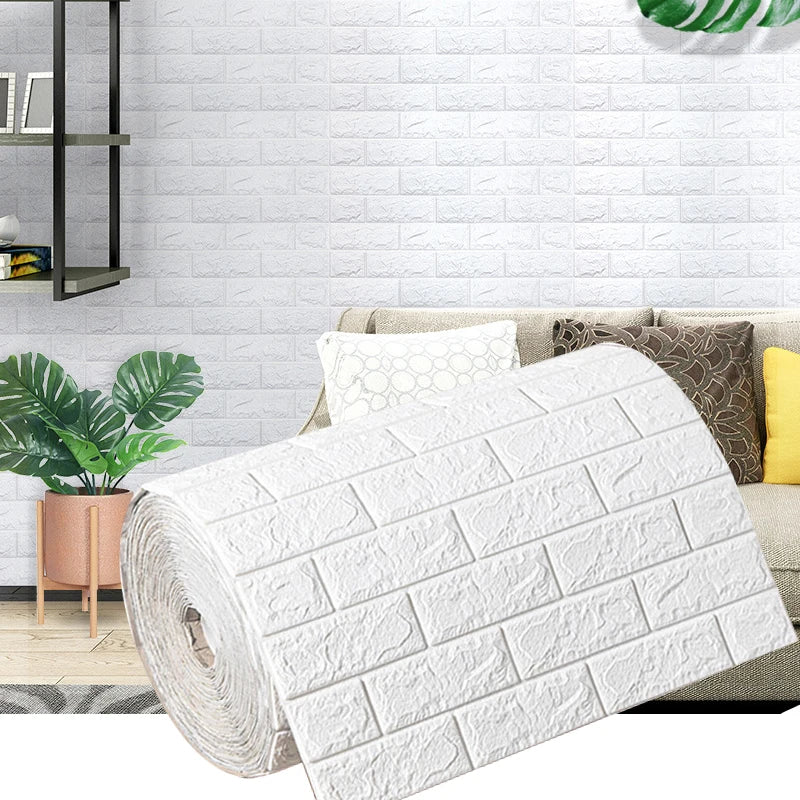 papier peint auto adhésif mural effet brique 3d texture moderne salon chambre maison